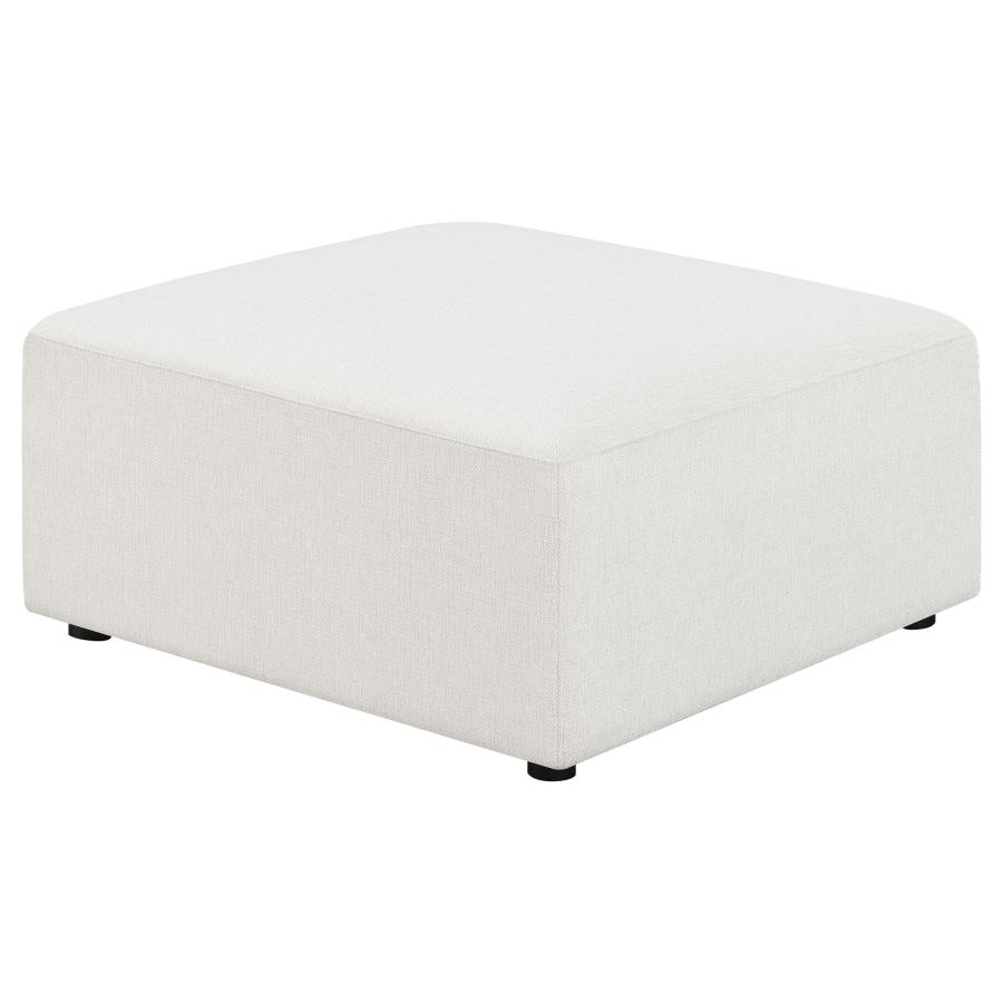 (image for) Freddie Square Upholstered Ottoman Pearl