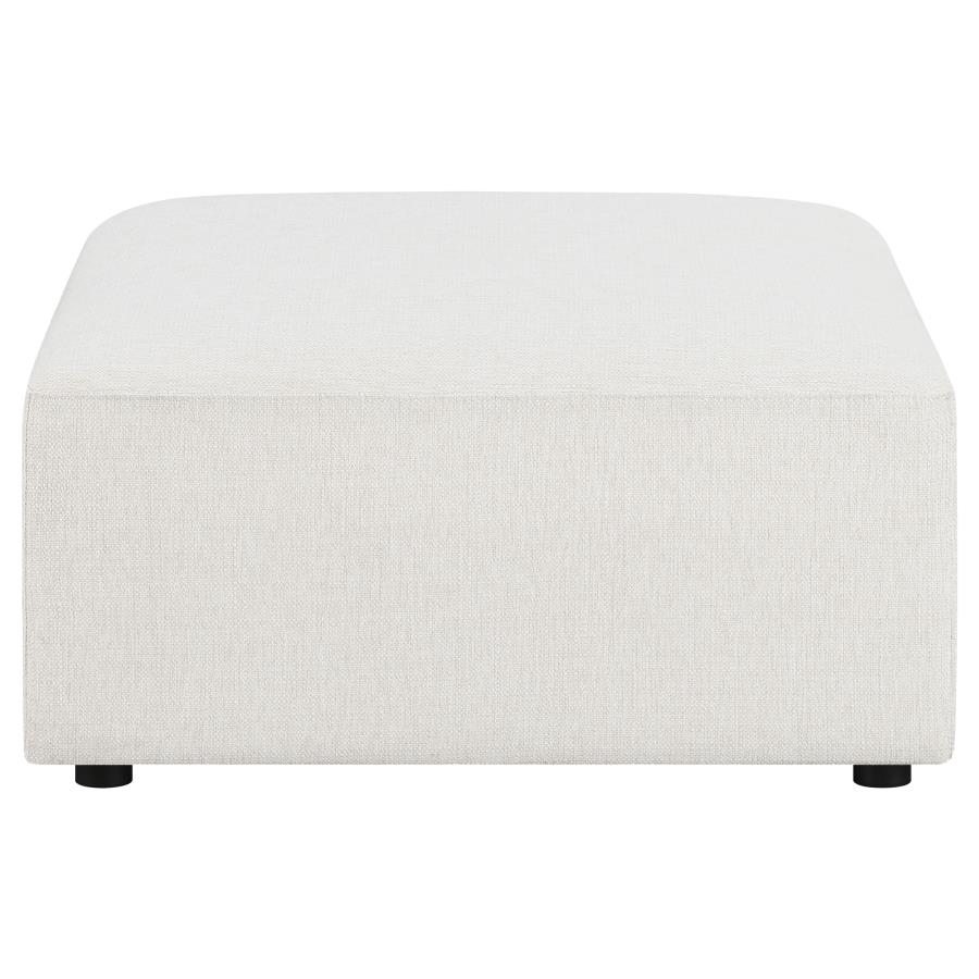 (image for) Freddie Square Upholstered Ottoman Pearl