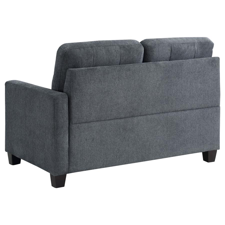 (image for) Georgina Upholstered LAF Loveseat Steel Grey