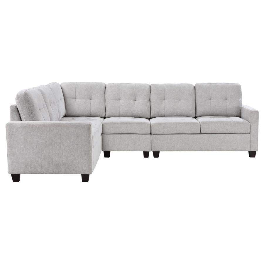 (image for) Georgina 4-piece Upholstered Modular Sectional Sofa Beige