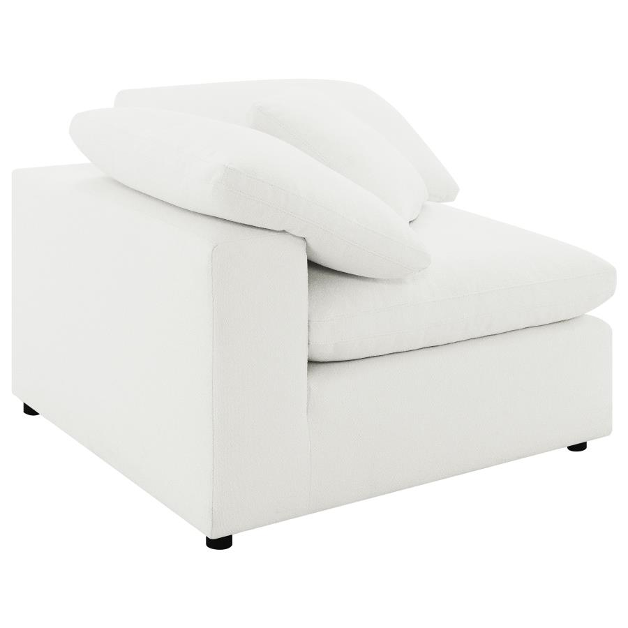 (image for) Raleigh Boucle Upholstered Corner Chair Ivory