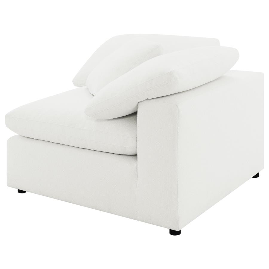 (image for) Raleigh Boucle Upholstered Corner Chair Ivory