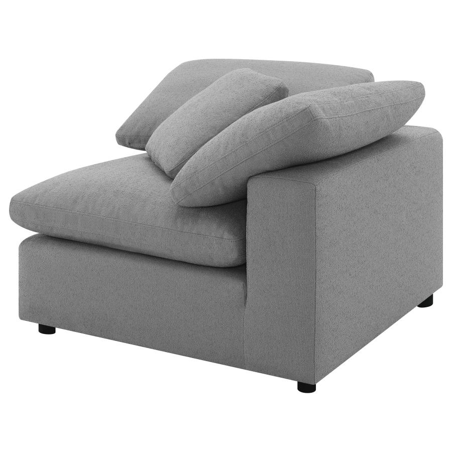 (image for) Raleigh Boucle Upholstered Corner Chair Grey