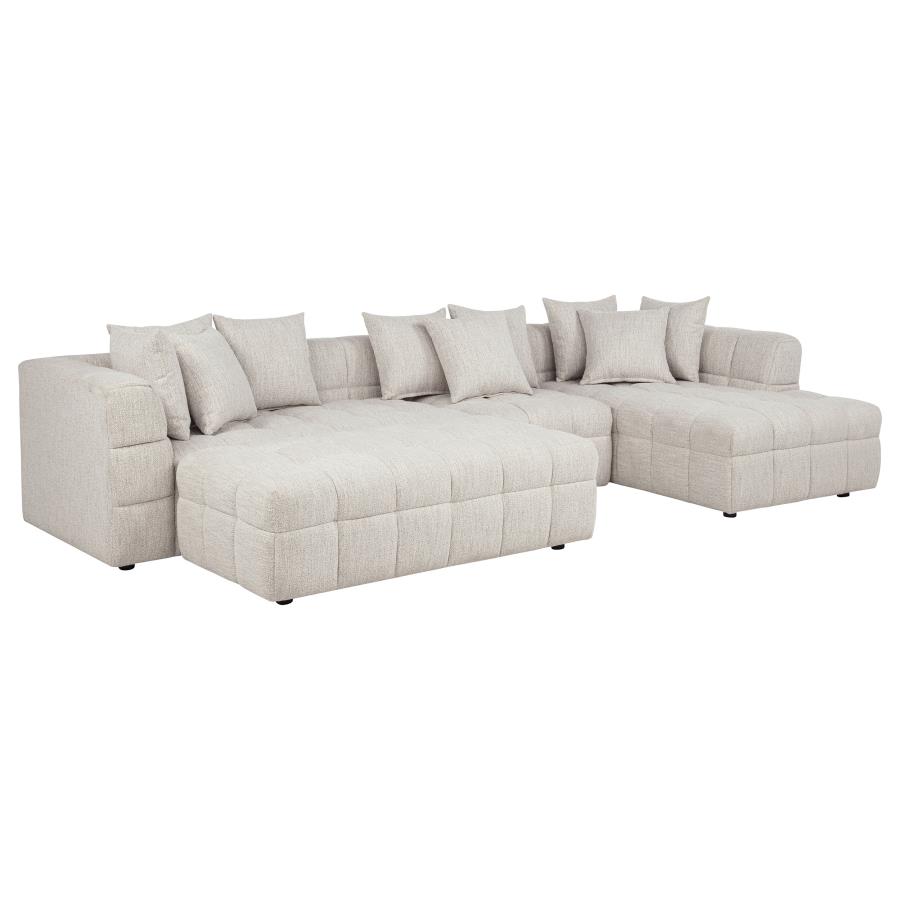 (image for) Amara 4-Piece Upholstered Sectional Sofa