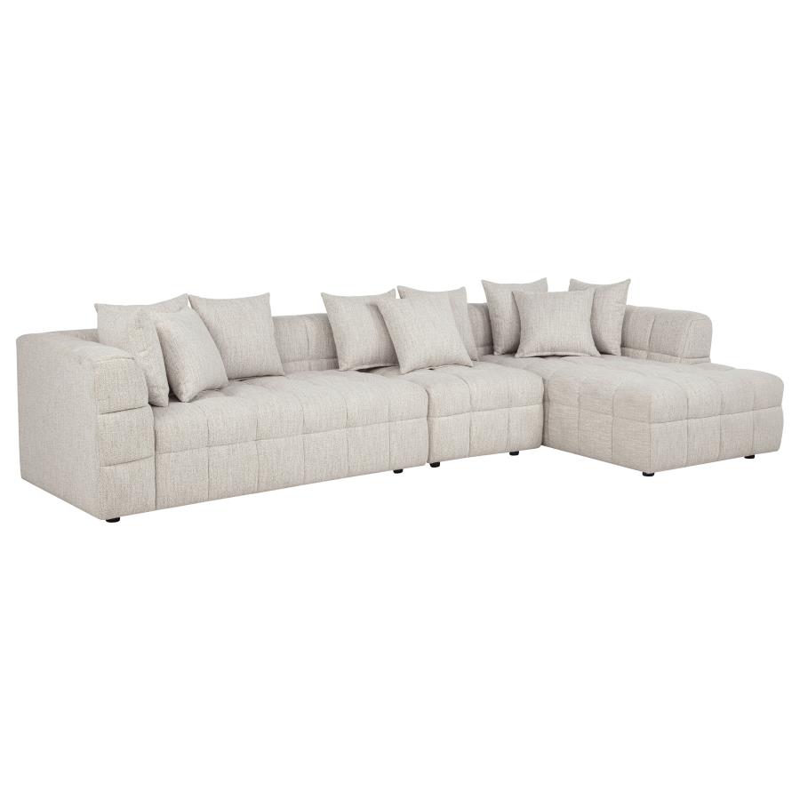 (image for) Amara 3-Piece Upholstered Sectional Sofa