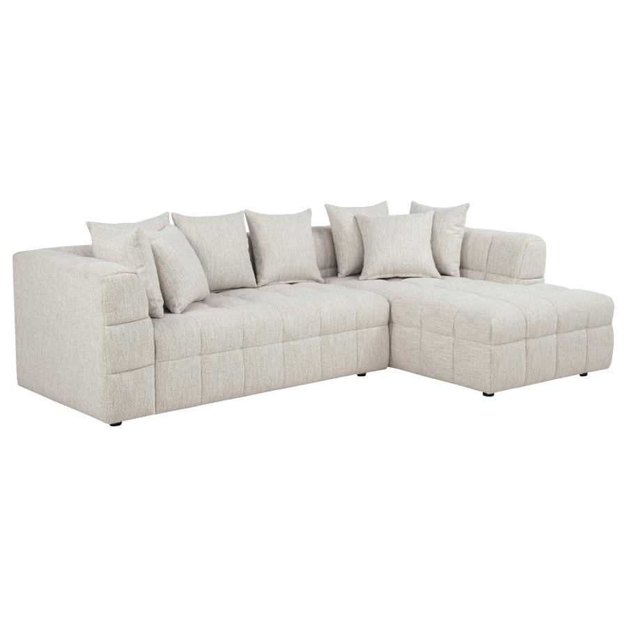 (image for) Amara 2-Piece Upholstered Sectional Sofa