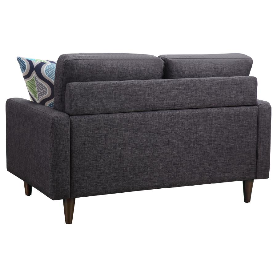 (image for) Watsonville 2-piece Upholstered Track Arm Sofa Set Grey