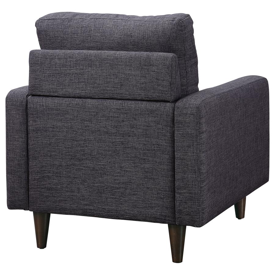 (image for) Watsonville Upholstered Track Arm Tufted Accent Chair Grey