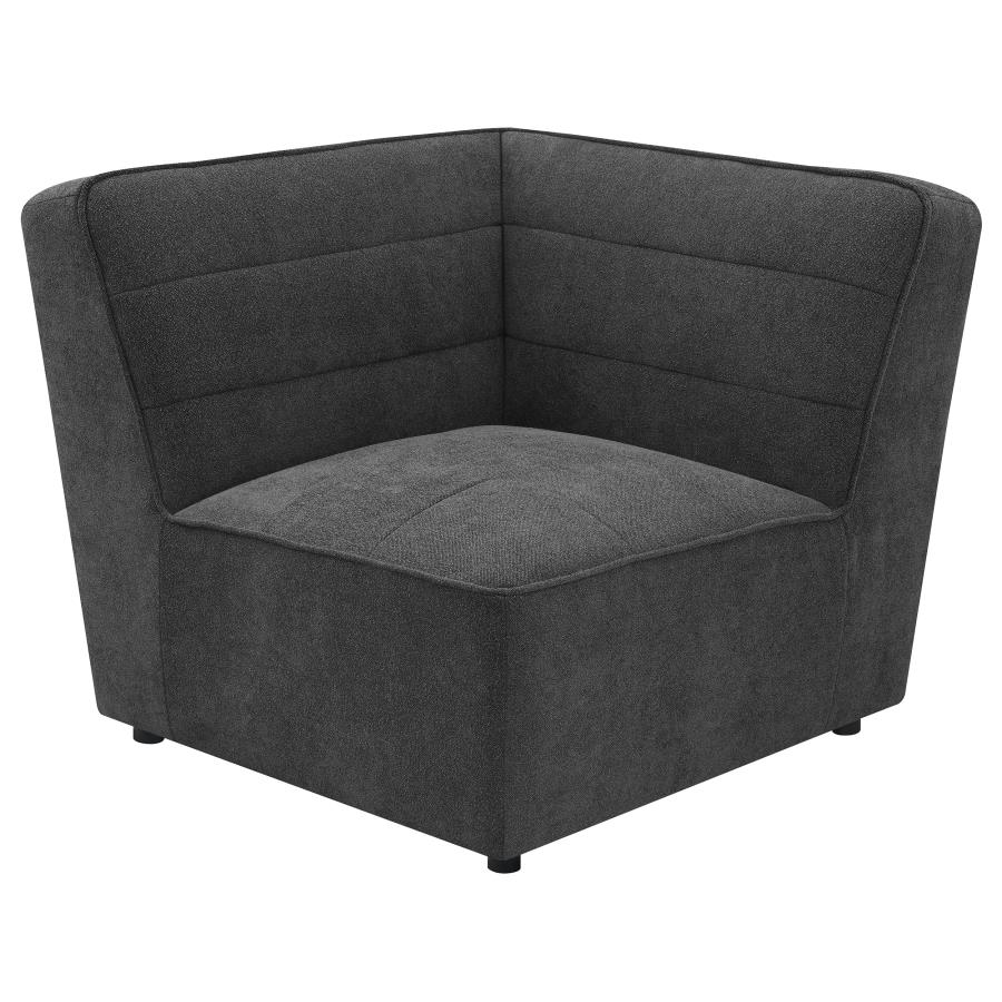 (image for) Sunny Upholstered Corner Chair Dark Charcoal