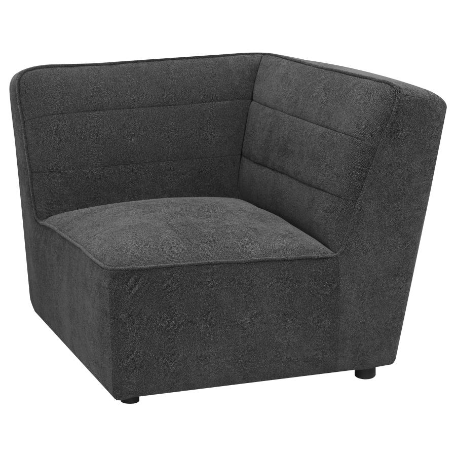 (image for) Sunny Upholstered Corner Chair Dark Charcoal