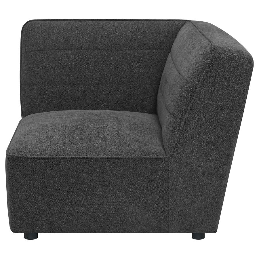 (image for) Sunny Upholstered Corner Chair Dark Charcoal