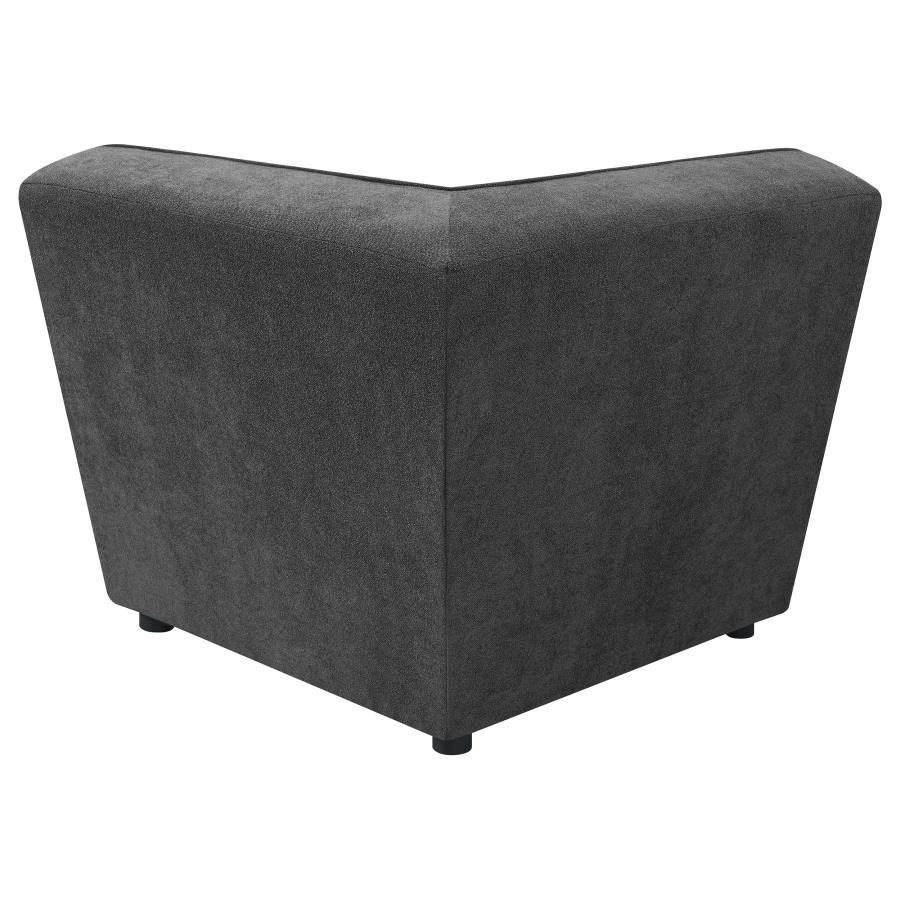 (image for) Sunny Upholstered Corner Chair Dark Charcoal