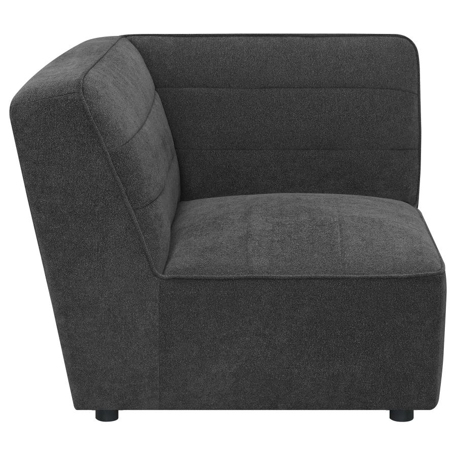 (image for) Sunny Upholstered Corner Chair Dark Charcoal