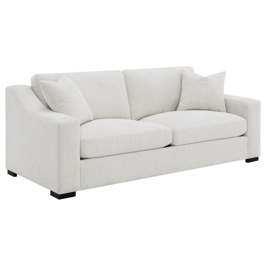 (image for) Ashlyn Fabric Upholstered Track Arm Sofa Sand