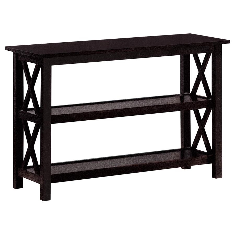 (image for) Rachelle 2-shelf Wood Entryway Console Table Deep Merlot