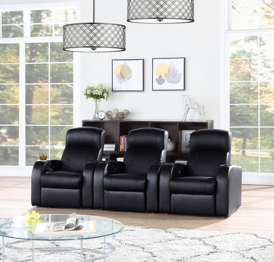 (image for) Cyrus 3-piece Upholstered Home Theater Seating