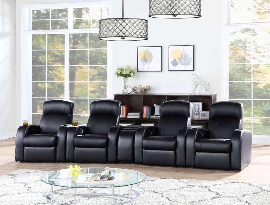 (image for) Cyrus 5-piece Upholstered Home Theater Seating