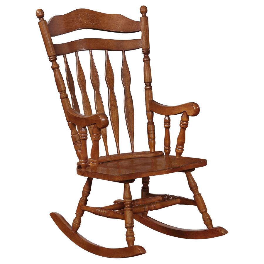 (image for) Aylin Solid Wood Rocking Chair Medium Brown