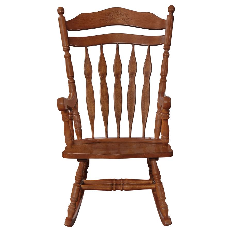 (image for) Aylin Solid Wood Rocking Chair Medium Brown