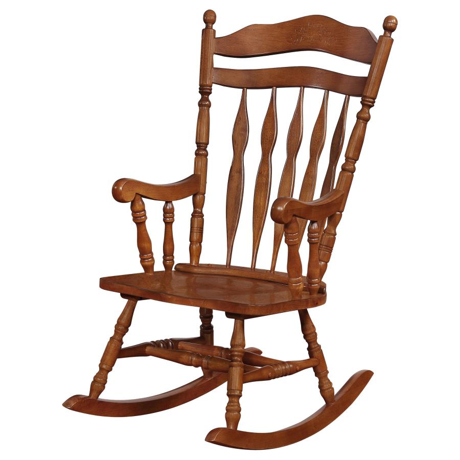 (image for) Aylin Solid Wood Rocking Chair Medium Brown