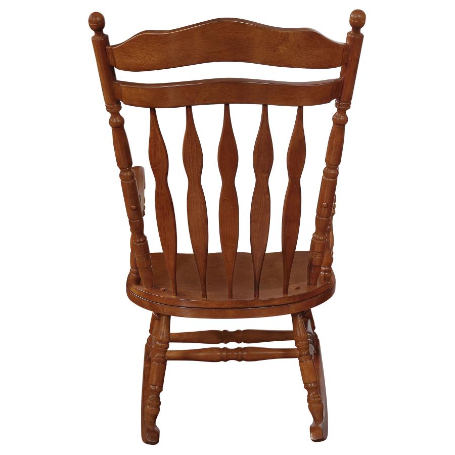 (image for) Aylin Solid Wood Rocking Chair Medium Brown