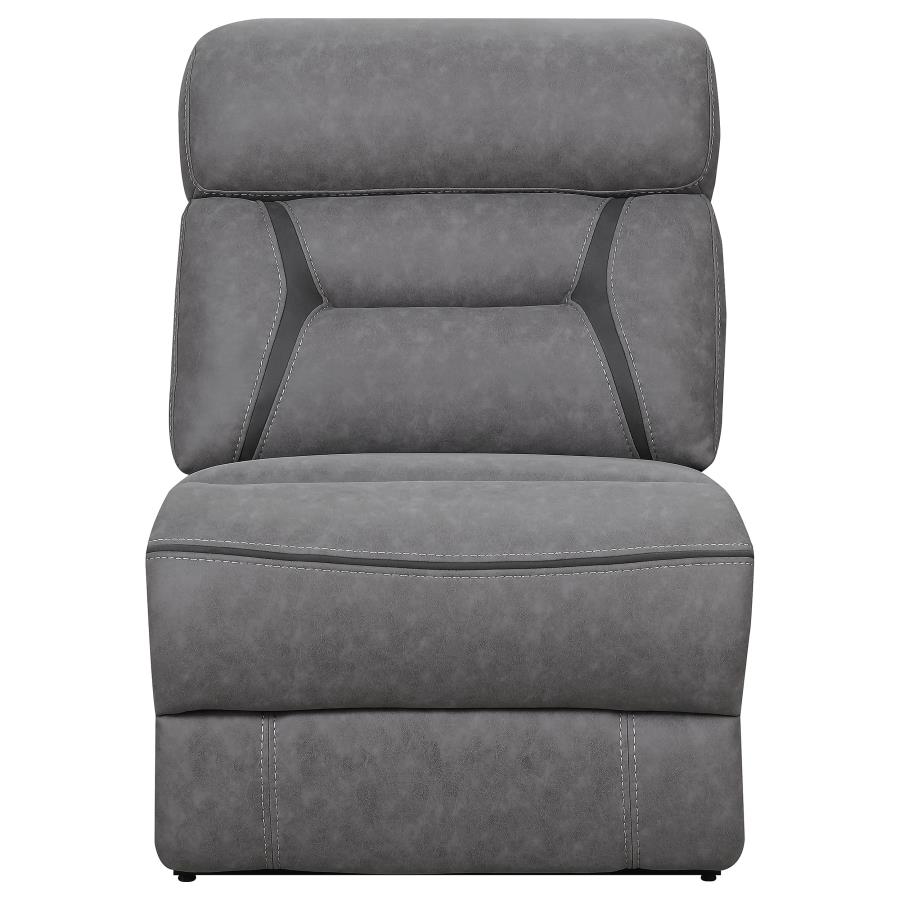 (image for) Higgins Upholstered Armless Chair Grey