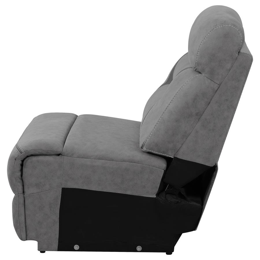 (image for) Higgins Upholstered Armless Chair Grey