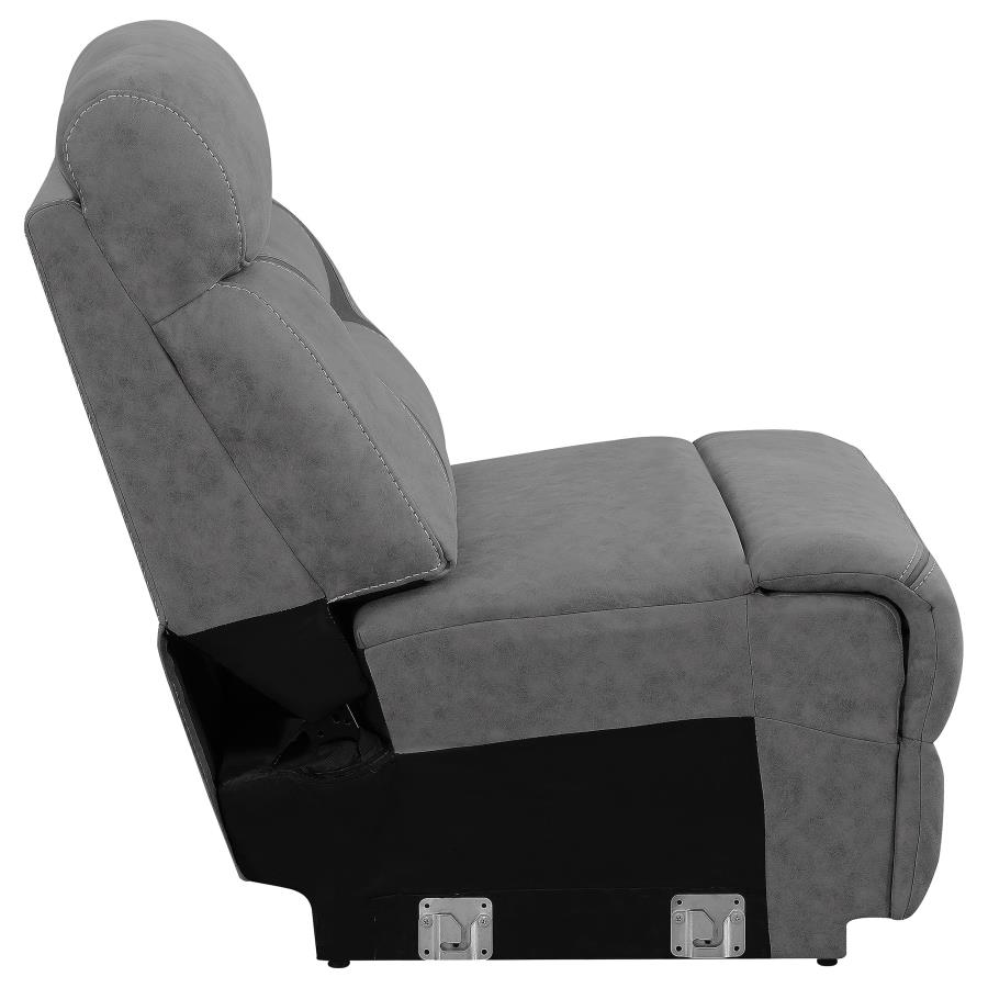 (image for) Higgins Upholstered Armless Chair Grey