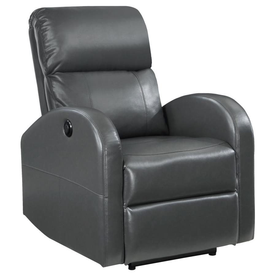 (image for) Grant Upholstered Power Recliner Chair Grey