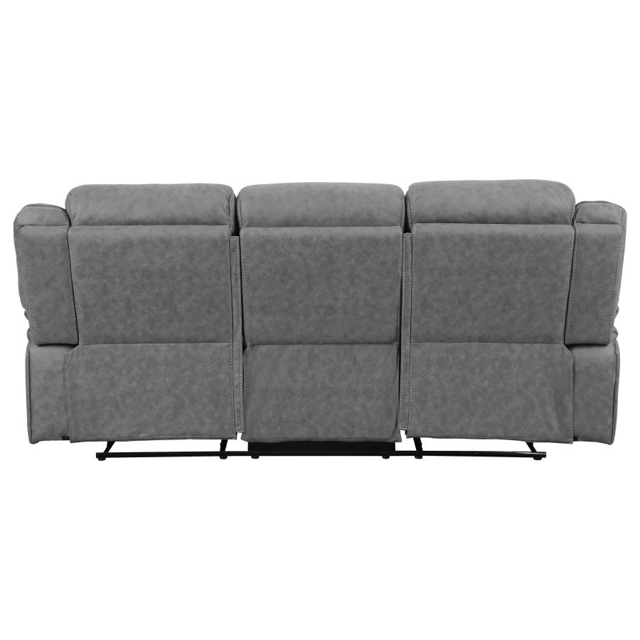 (image for) Higgins 3-piece Upholstered Motion Reclining Sofa Set Grey