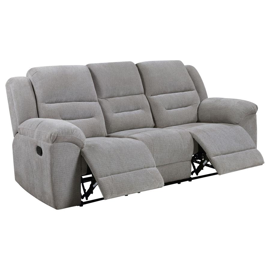 (image for) Gilson 2-piece Chenille Upholstered Sofa Set Grey