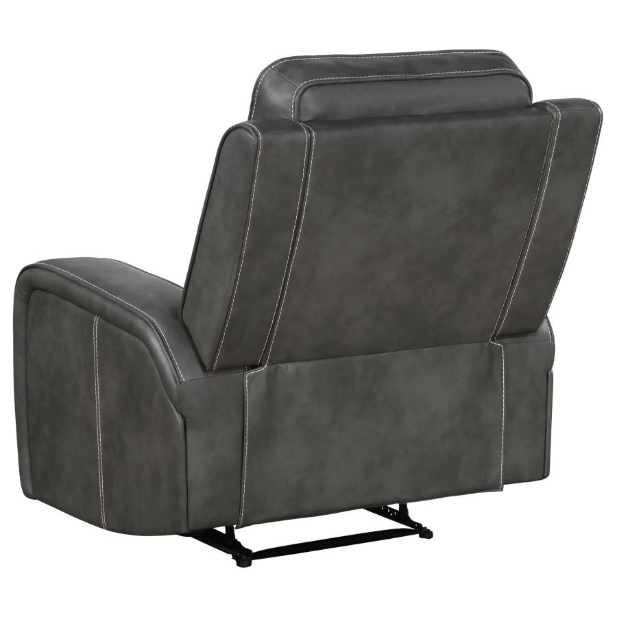 (image for) Raelynn 3-piece Upholstered Reclining Sofa Set Grey