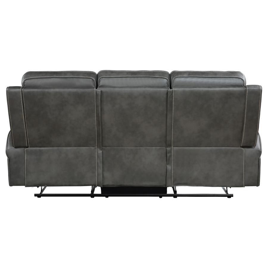 (image for) Raelynn Upholstered Track Arm Motion Sofa Grey