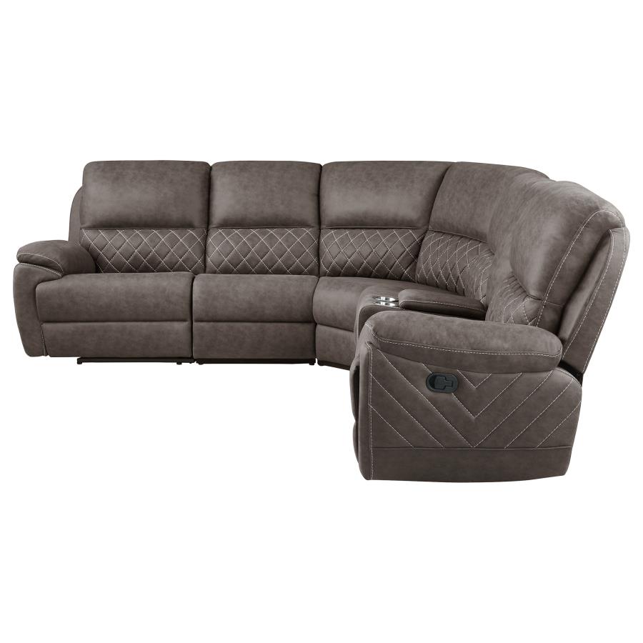 (image for) Variel Modular Sectional Armless Chair Brown