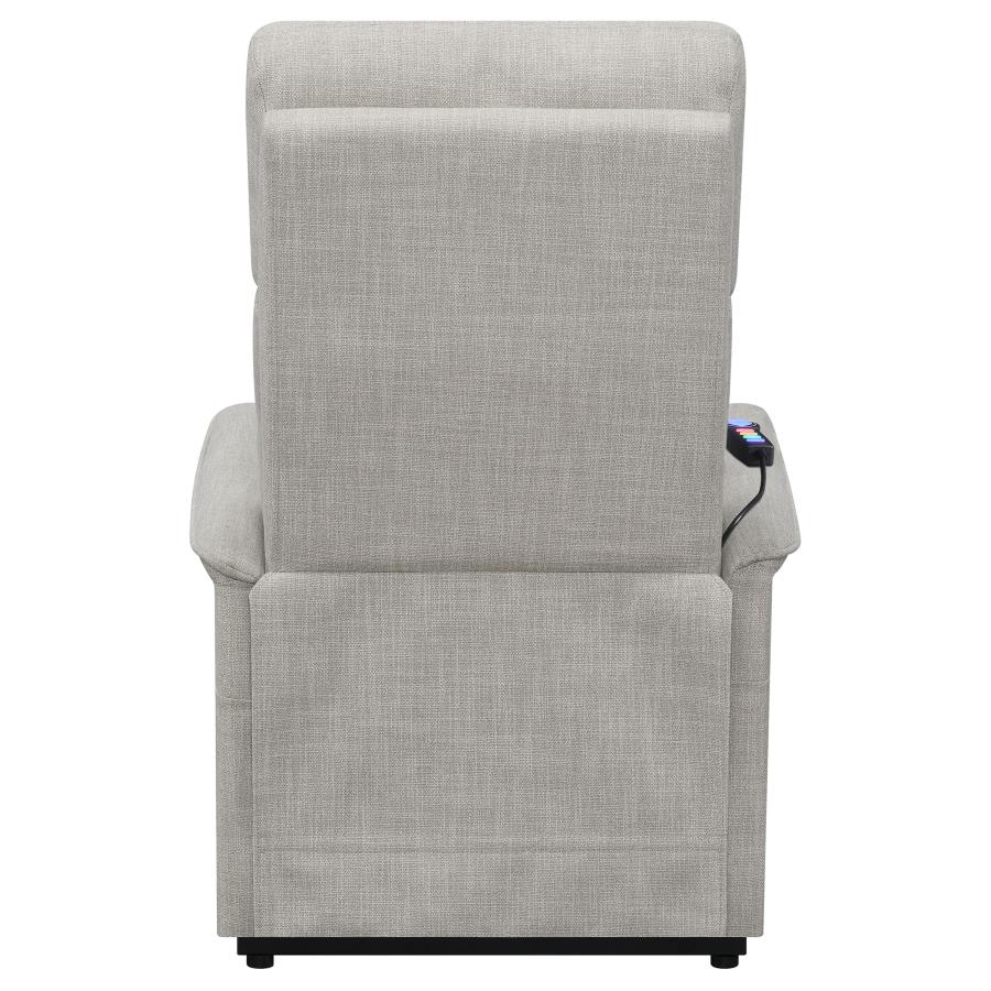 (image for) Herrera Upholstered Power Lift Massage Chair Beige