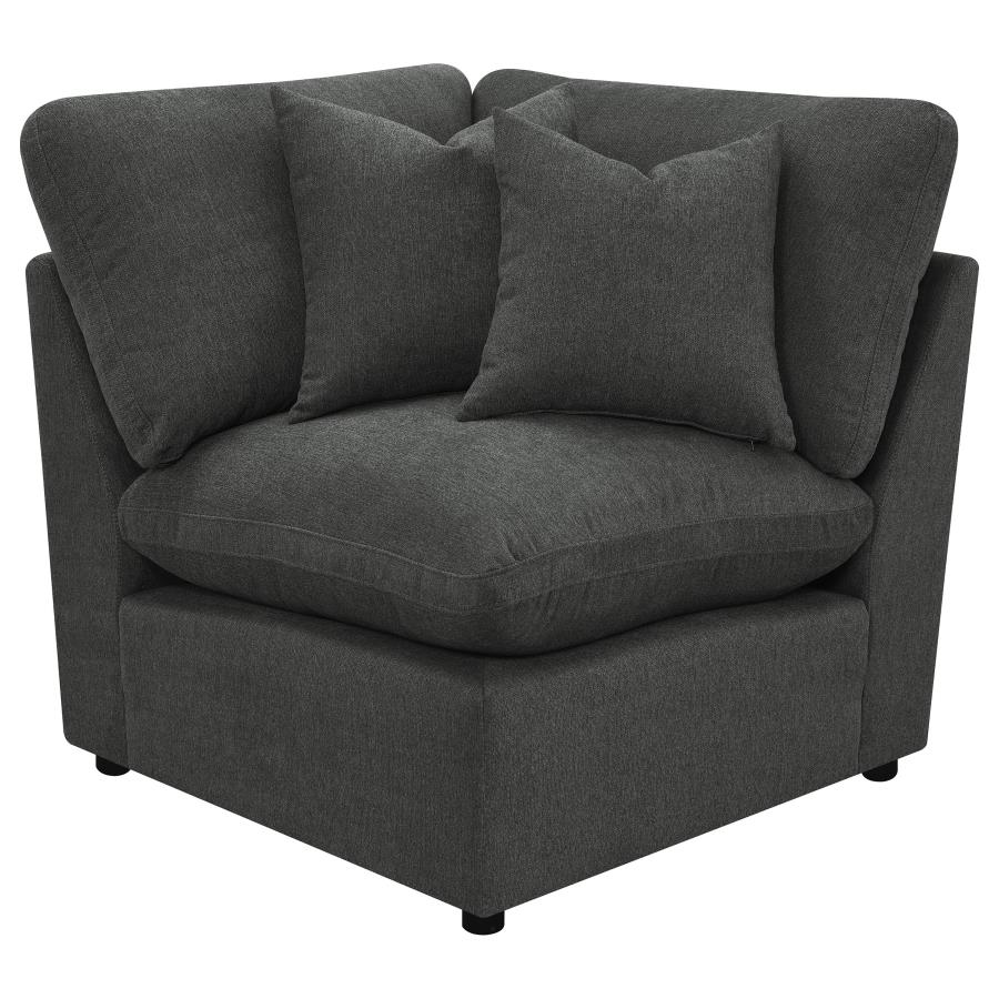 (image for) Collins Modular Corner Chair Dark Grey