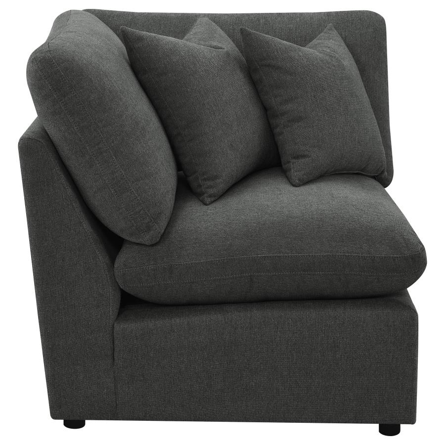 (image for) Collins Modular Corner Chair Dark Grey