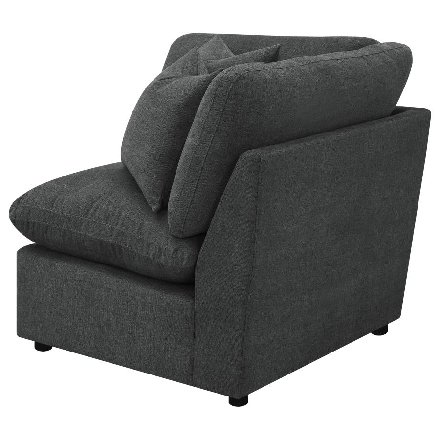 (image for) Collins Modular Corner Chair Dark Grey