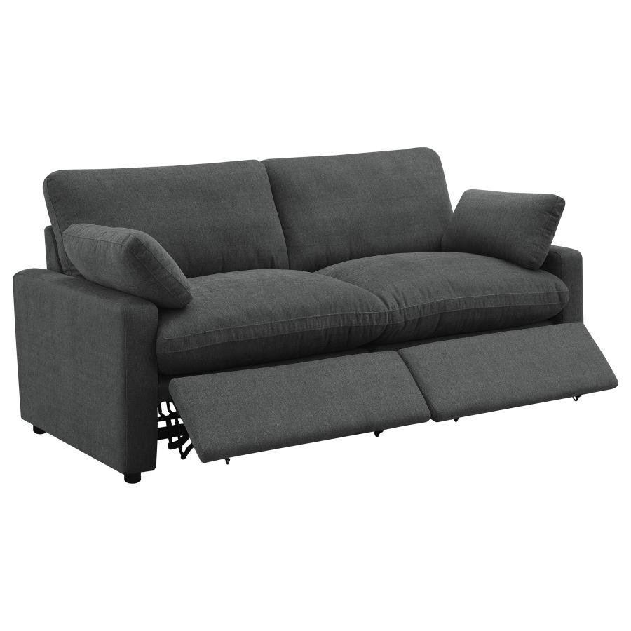 (image for) Collins Modular Power Loveseat Dark Grey