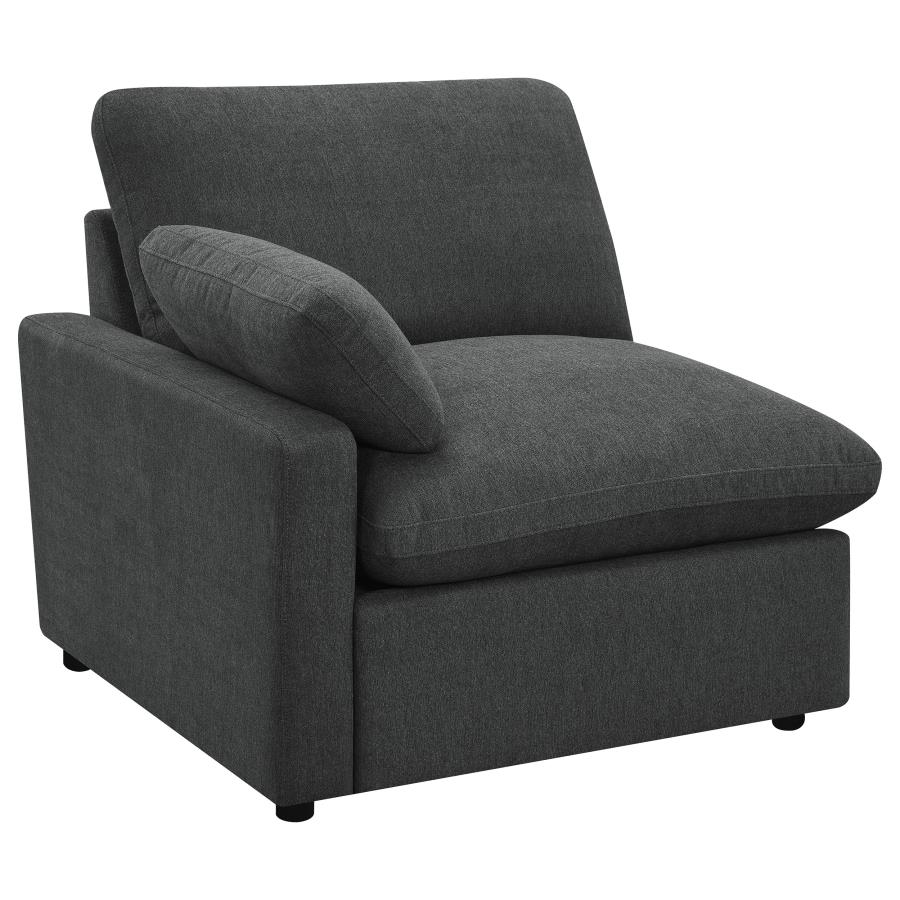 (image for) Collins Modular Power Loveseat Dark Grey