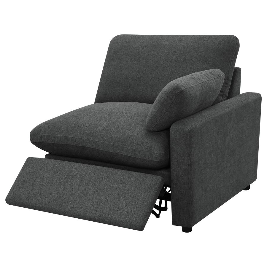 (image for) Collins Modular Power Loveseat Dark Grey