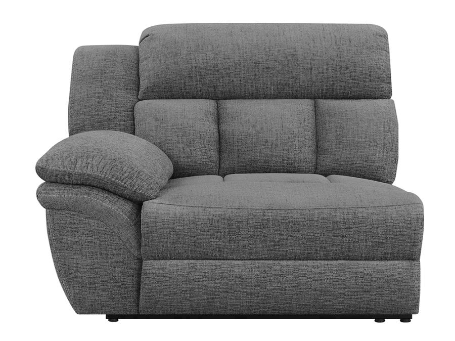 (image for) Bahrain Upholstered LAF Power Recliner Charcoal