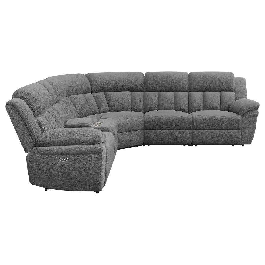 (image for) Bahrain 6-piece Modular Power Reclining Sectional Charcoal