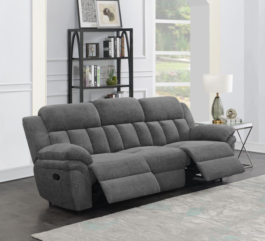 (image for) Bahrain Upholstered Motion Sofa Charcoal