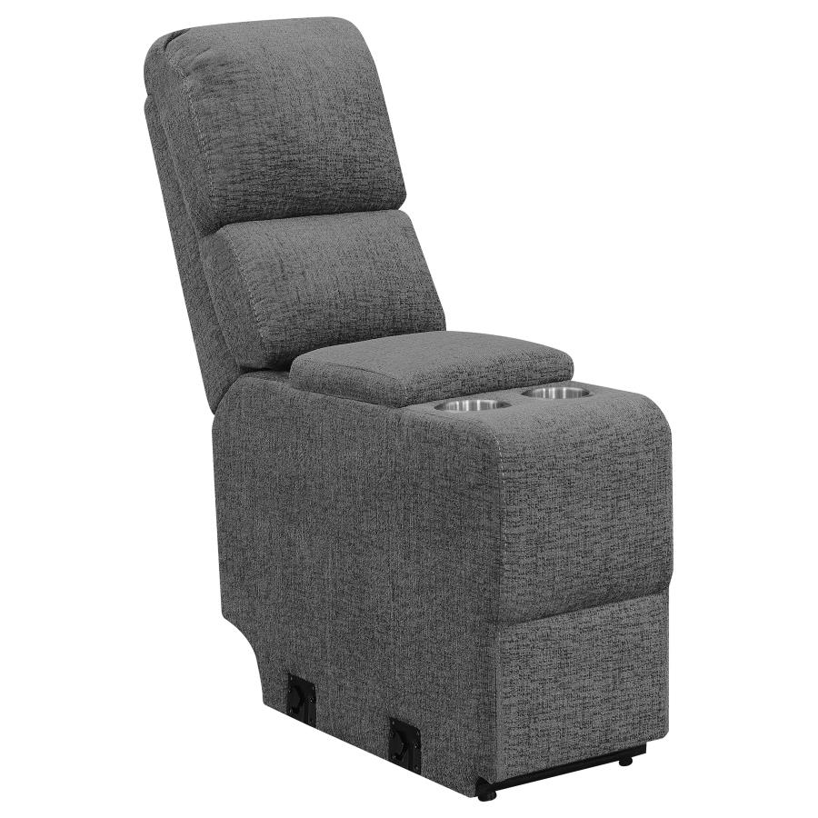 (image for) Bahrain 5-piece Upholstered Home Theater Seating Charcoal