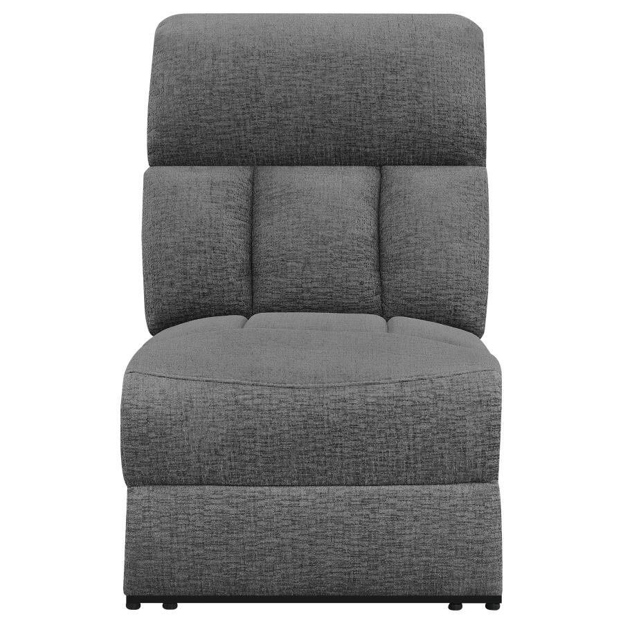 (image for) Bahrain 5-piece Upholstered Home Theater Seating Charcoal