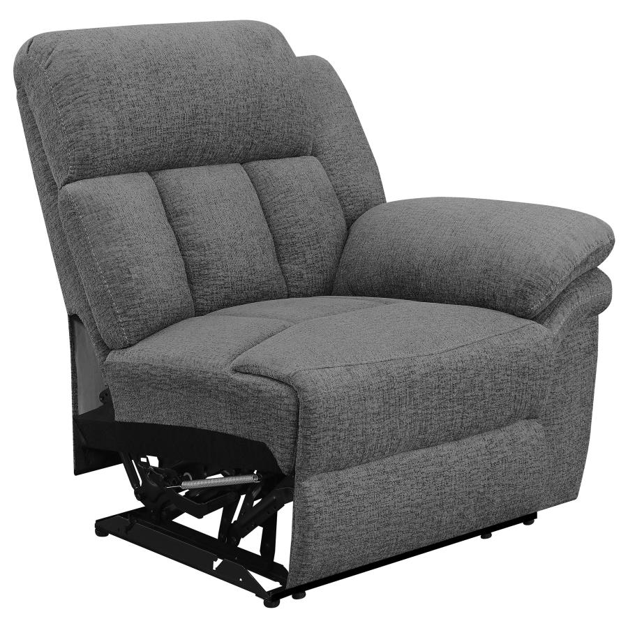 (image for) Bahrain 5-piece Upholstered Home Theater Seating Charcoal