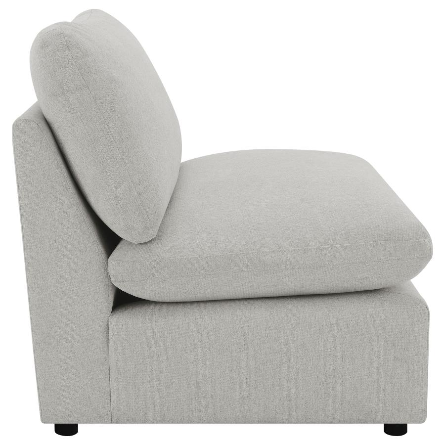 (image for) Collins Modular Armless Chair Grey