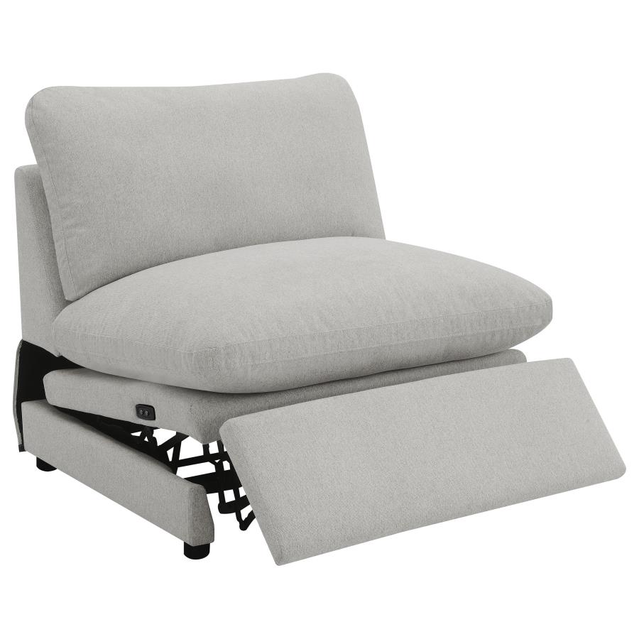 (image for) Collins Modular Power Armless Recliner Grey