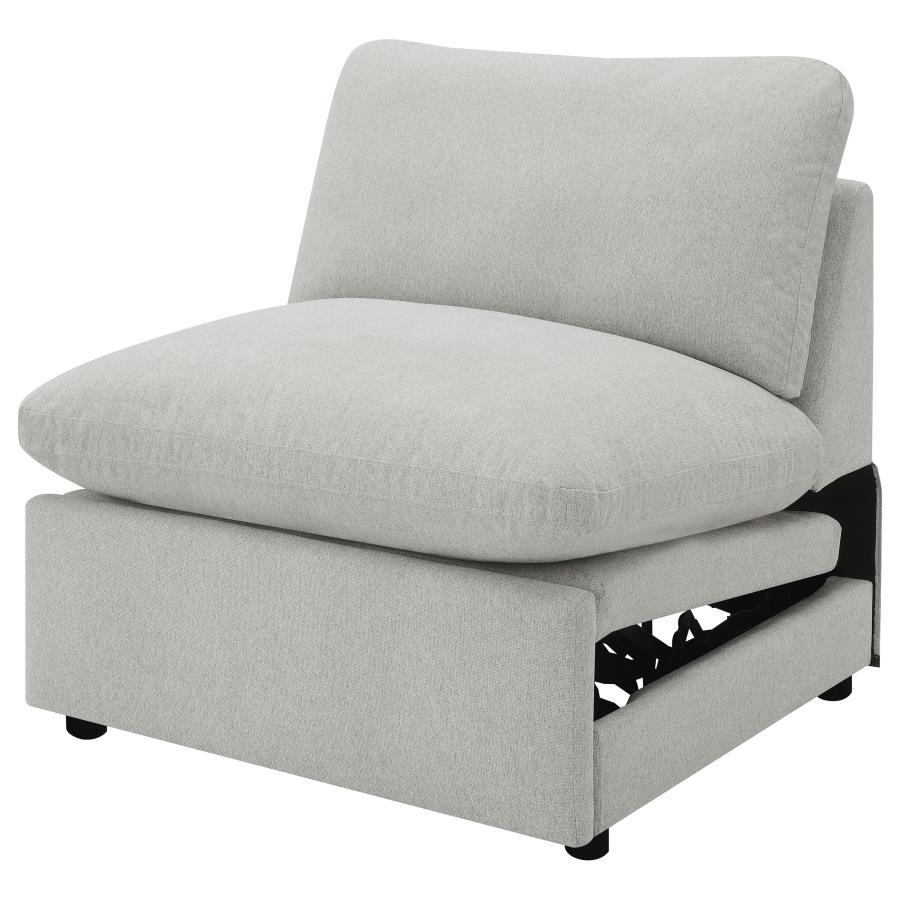 (image for) Collins Modular Power Armless Recliner Grey